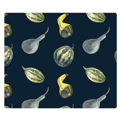 Vintage Vegetables Zucchini  Double Sided Flano Blanket (small)  by ConteMonfrey