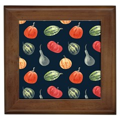 Vintage Vegetables  Framed Tile