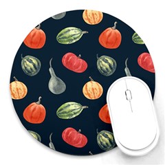 Vintage Vegetables  Round Mousepads by ConteMonfrey