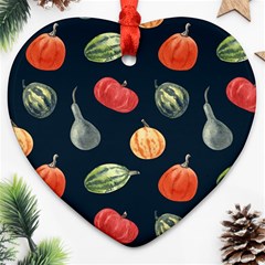 Vintage Vegetables  Ornament (Heart)