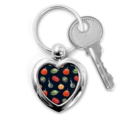 Vintage Vegetables  Key Chain (Heart)