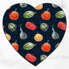 Vintage Vegetables  Jigsaw Puzzle (Heart)