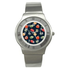 Vintage Vegetables  Stainless Steel Watch