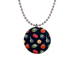 Vintage Vegetables  1  Button Necklace