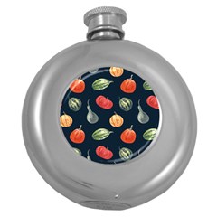 Vintage Vegetables  Round Hip Flask (5 Oz) by ConteMonfrey