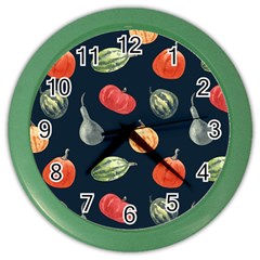 Vintage Vegetables  Color Wall Clock