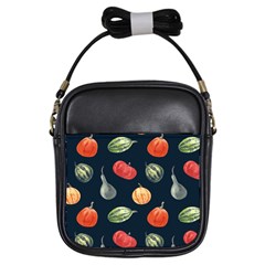 Vintage Vegetables  Girls Sling Bag