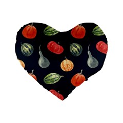 Vintage Vegetables  Standard 16  Premium Heart Shape Cushions by ConteMonfrey