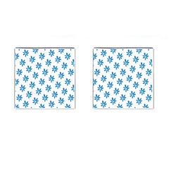 Little Blue Daisies  Cufflinks (square) by ConteMonfrey