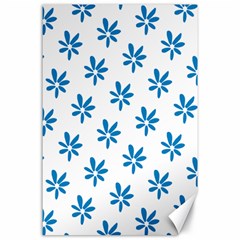 Little Blue Daisies  Canvas 24  X 36  by ConteMonfrey