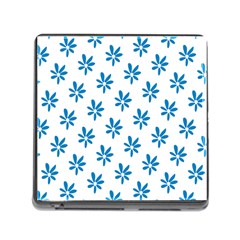 Little Blue Daisies  Memory Card Reader (square 5 Slot) by ConteMonfrey