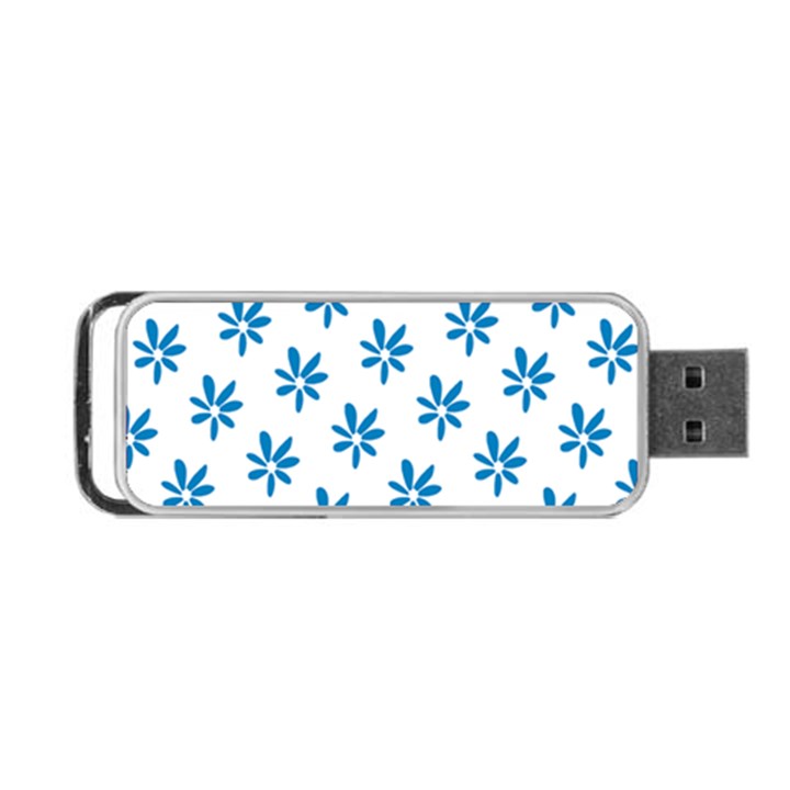 Little Blue Daisies  Portable USB Flash (Two Sides)