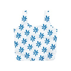 Little Blue Daisies  Full Print Recycle Bag (s) by ConteMonfrey