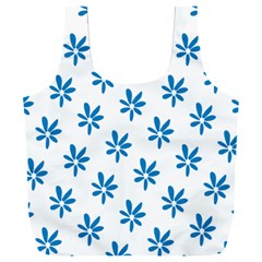 Little Blue Daisies  Full Print Recycle Bag (xxxl) by ConteMonfrey