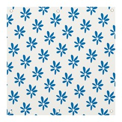 Little Blue Daisies  Banner And Sign 3  X 3  by ConteMonfrey