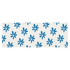 Little Blue Daisies  Banner And Sign 8  X 3  by ConteMonfrey