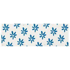 Little Blue Daisies  Banner And Sign 9  X 3  by ConteMonfrey