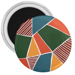 Geometric Colors   3  Magnets by ConteMonfrey