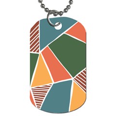 Geometric Colors   Dog Tag (one Side) by ConteMonfrey