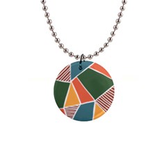 Geometric Colors   1  Button Necklace by ConteMonfrey