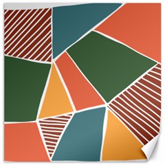 Geometric Colors   Canvas 16  X 16 