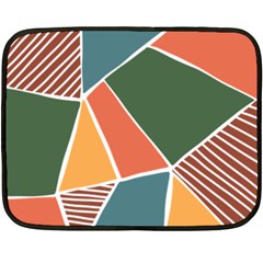 Geometric Colors   Fleece Blanket (mini) by ConteMonfrey