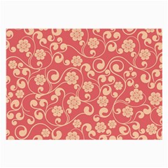 Pink Floral Wall Large Glasses Cloth (2 Sides) by ConteMonfrey