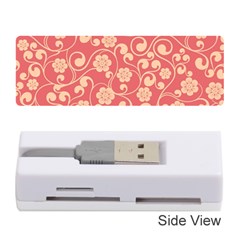 Pink Floral Wall Memory Card Reader (stick) by ConteMonfrey