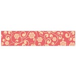 Pink Floral Wall Small Flano Scarf Front