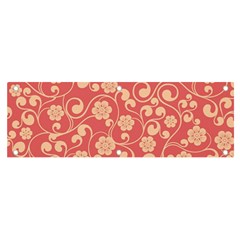 Pink Floral Wall Banner And Sign 6  X 2  by ConteMonfrey