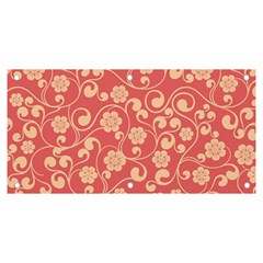 Pink Floral Wall Banner And Sign 6  X 3  by ConteMonfrey