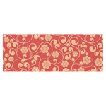 Pink Floral Wall Banner and Sign 8  x 3  Front