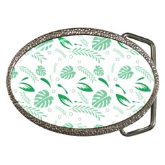 Green Nature Leaves Draw   Belt Buckles by ConteMonfrey