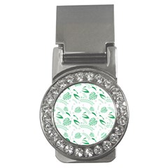 Green Nature Leaves Draw   Money Clips (cz) 