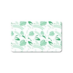 Green Nature Leaves Draw   Magnet (name Card) by ConteMonfrey