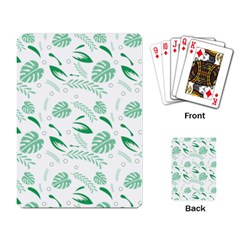 Green Nature Leaves Draw   Playing Cards Single Design (rectangle) by ConteMonfrey