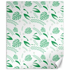 Green Nature Leaves Draw   Canvas 8  X 10  by ConteMonfrey