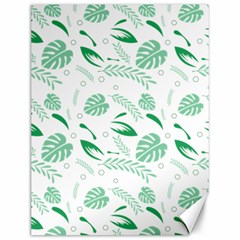 Green Nature Leaves Draw   Canvas 12  X 16  by ConteMonfrey