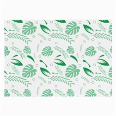 Green Nature Leaves Draw   Large Glasses Cloth by ConteMonfrey