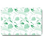 Green Nature Leaves Draw   Large Doormat  30 x20  Door Mat