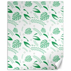 Green Nature Leaves Draw   Canvas 11  X 14  by ConteMonfrey