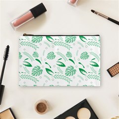 Green Nature Leaves Draw   Cosmetic Bag (medium) by ConteMonfrey