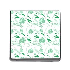 Green Nature Leaves Draw   Memory Card Reader (square 5 Slot) by ConteMonfrey