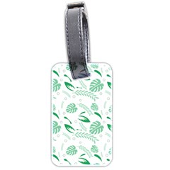 Green Nature Leaves Draw   Luggage Tag (two Sides) by ConteMonfrey