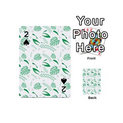 Green Nature Leaves Draw   Playing Cards 54 Designs (mini) by ConteMonfrey