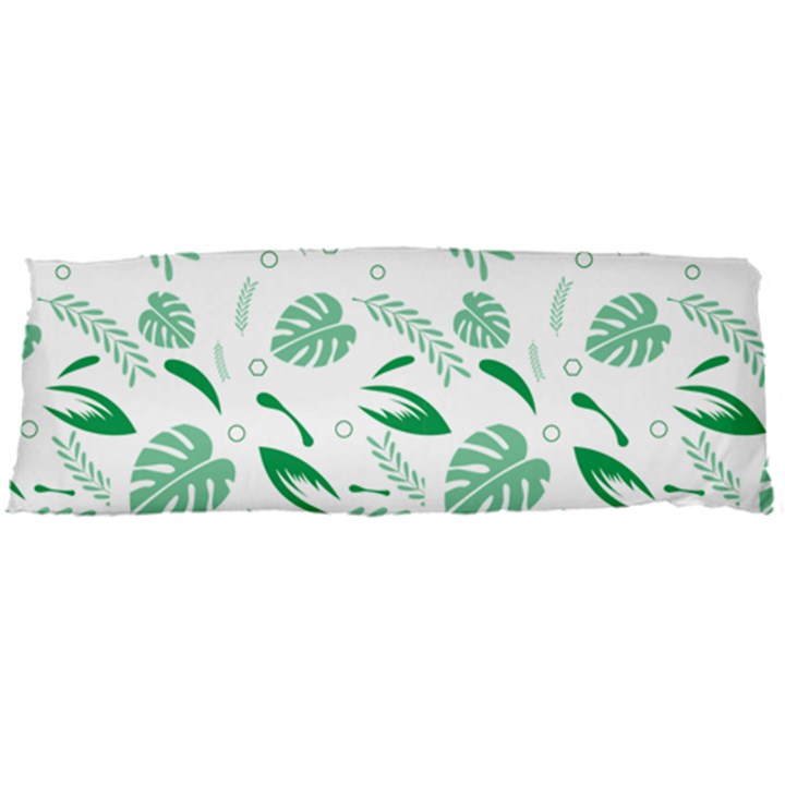 Green Nature Leaves Draw   Body Pillow Case Dakimakura (Two Sides)