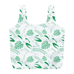 Green Nature Leaves Draw   Full Print Recycle Bag (l) by ConteMonfrey