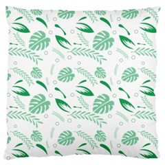 Green Nature Leaves Draw   Standard Flano Cushion Case (one Side) by ConteMonfrey