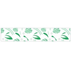 Green Nature Leaves Draw   Large Flano Scarf  by ConteMonfrey