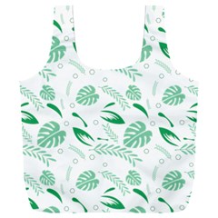 Green Nature Leaves Draw   Full Print Recycle Bag (xxl) by ConteMonfrey